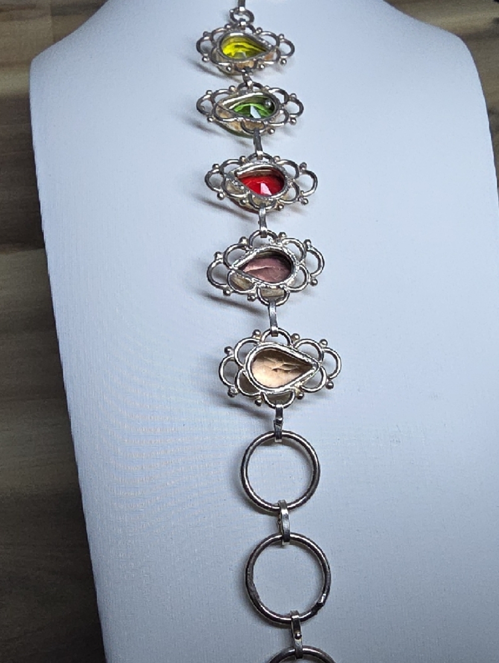 Estate Very Vintage Sterling Silver 925 Bracelet - Picture 7 of 11